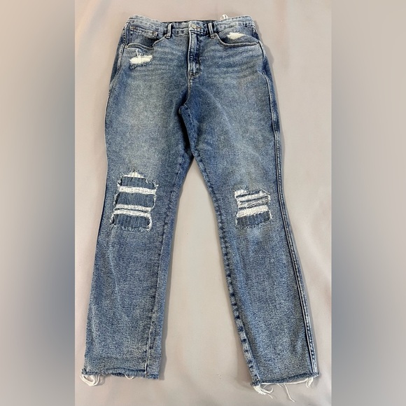 Good American Jeans Women’s 15/33 Blue  Washed Good Curve Skinny Fit High Rise‎ - Picture 1 of 9